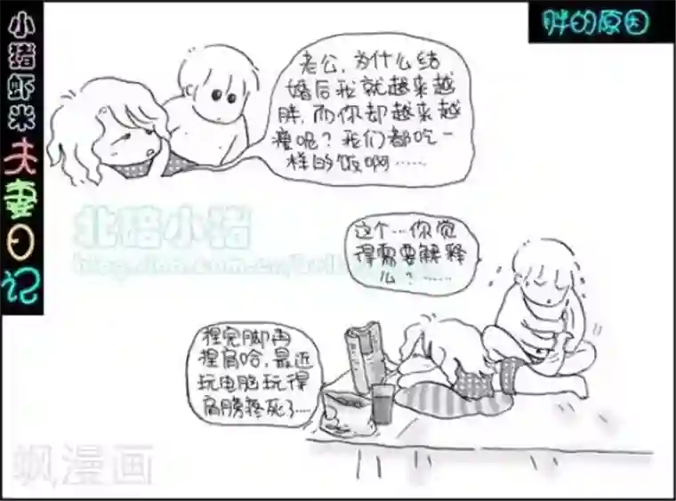 小猪虾米夫妻日记（第二季）第63话 胖的原因