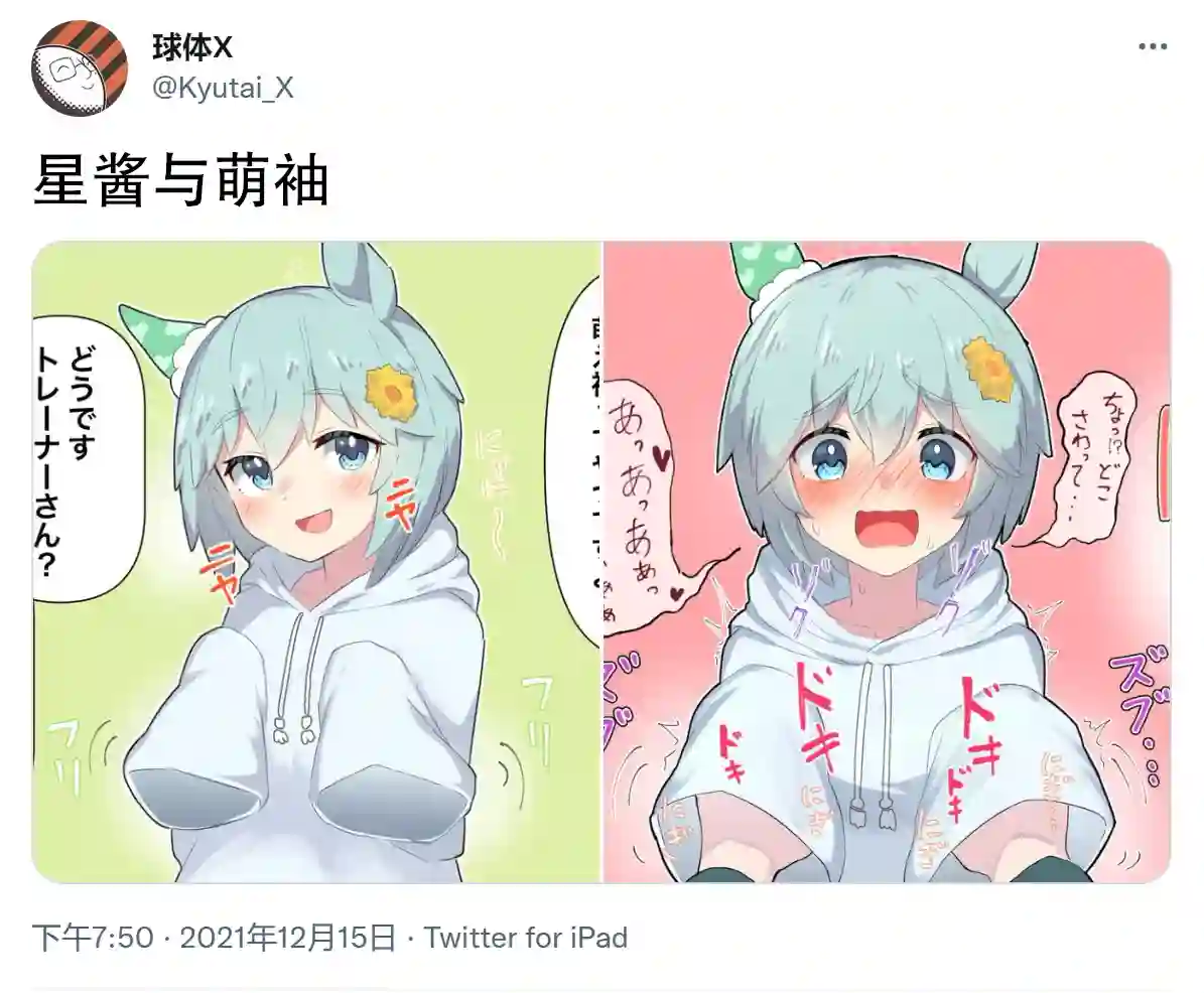 推特赛马娘同人星酱跟萌袖