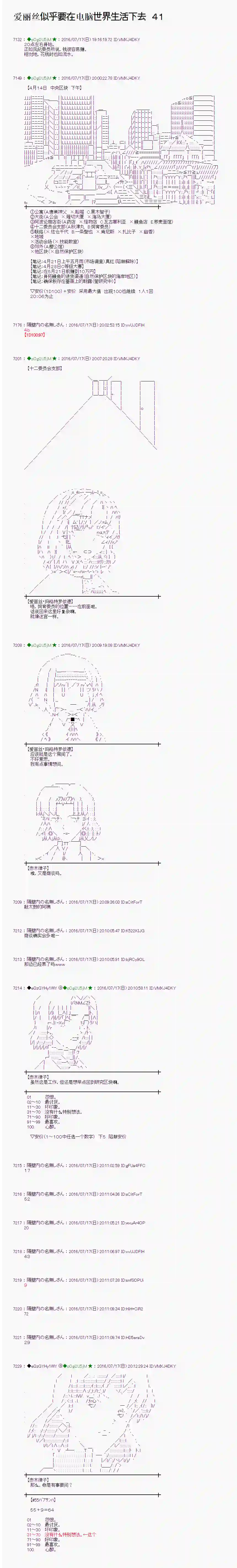 爱丽丝似乎要在电脑世界生活下去第41话