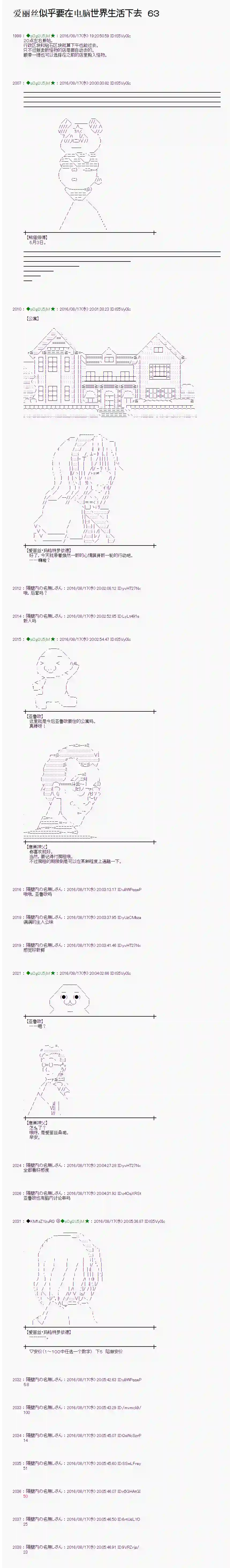 爱丽丝似乎要在电脑世界生活下去第63话