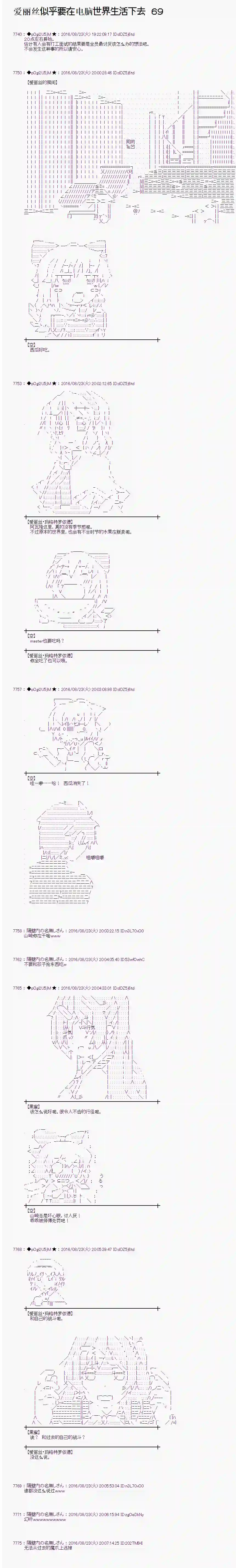 爱丽丝似乎要在电脑世界生活下去第69话