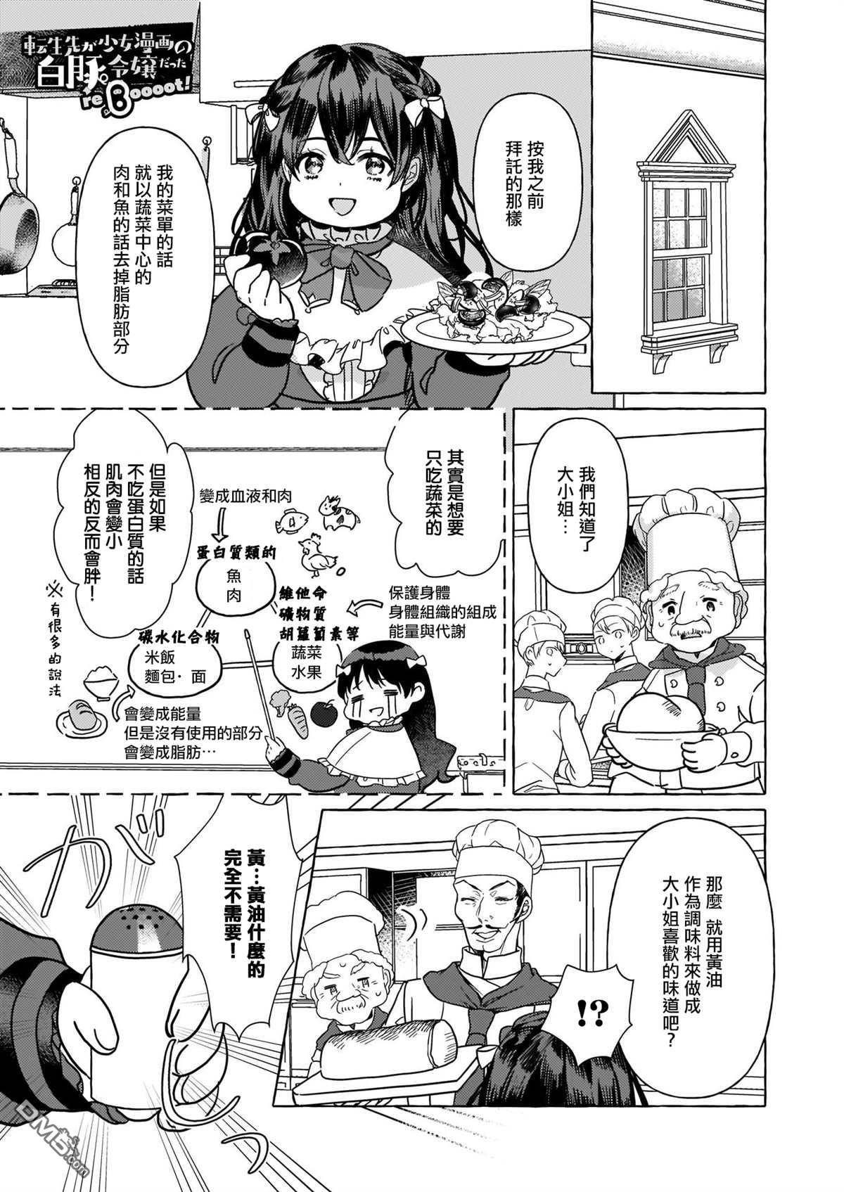 转生成了少女漫画里的白猪千金reBoooot!第2话