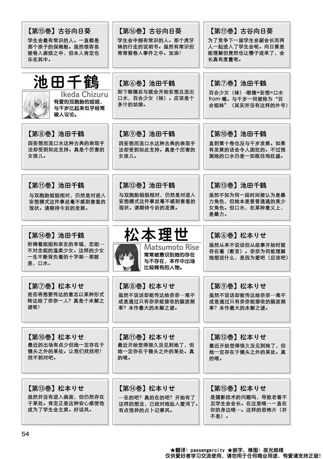 摇曳百合资料集人物说明文变迁03